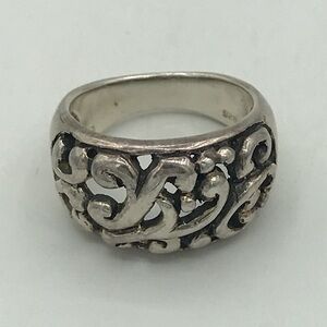 Vintage Sterling Silver Scroll Ring